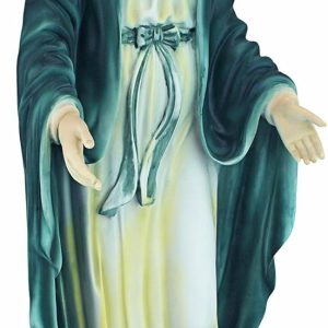 Design Toscano Virgin Mary Blessed Mother of Immaculate Conception Religious Garden Statue, 23 Inch Tall, Cast Stone Resin, Full Color Finish