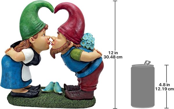 Design Toscano QM2796400 Garden Gnome Statue - Kiss and Tell Lover Gnomes - Lawn Gnome,,full color - Image 4